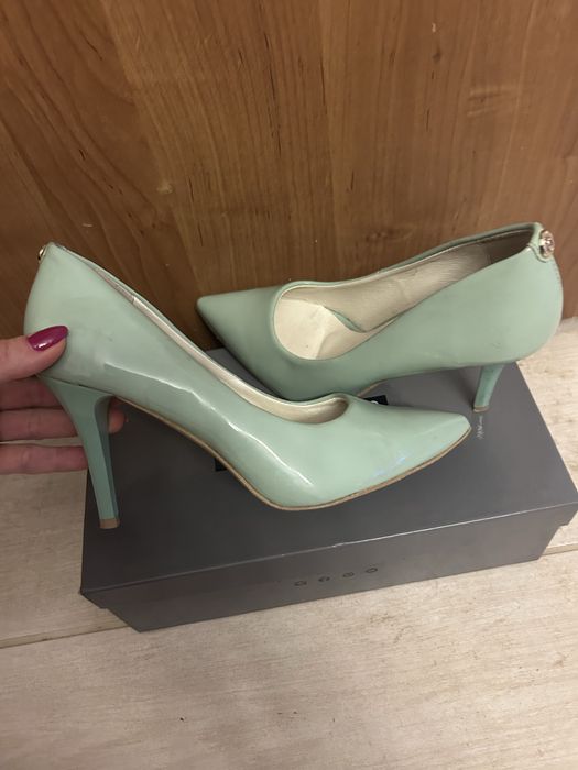 Szpilki miętowe Saway roz.38