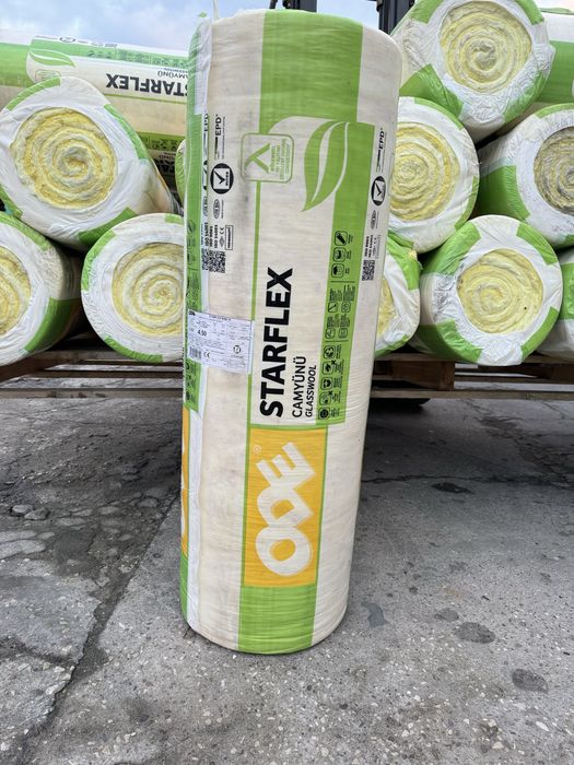 Wełna szklana żółta Starflex grubość 15 cm lambda 0,032 ODE premium