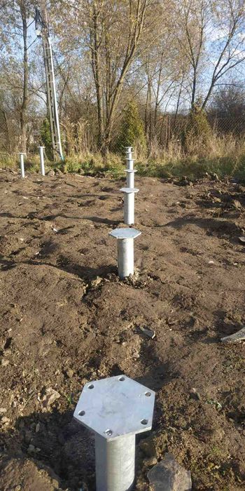 геошурупи геопалі Сваи для забора  Свайный фундамент