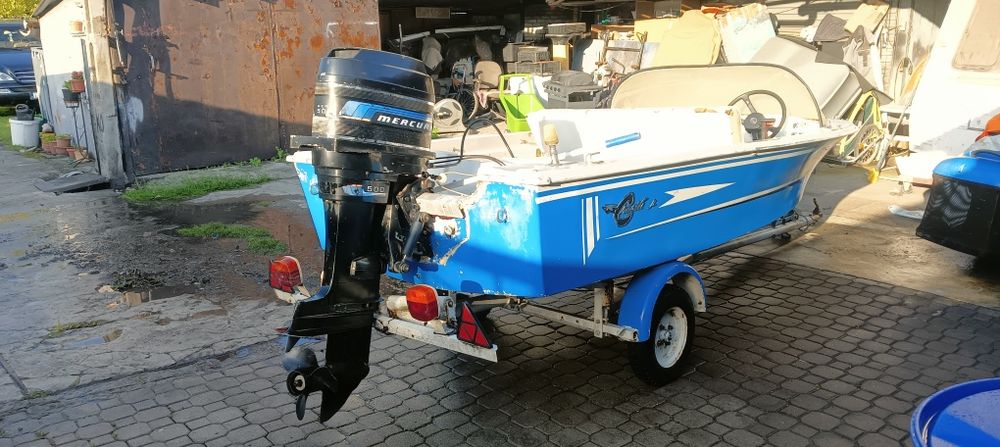Motorówka z silnikiem Mercury Przyczepka