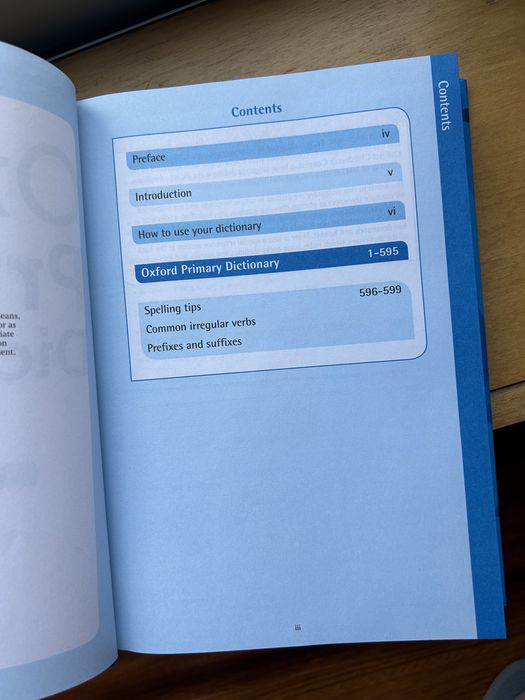 Oxford primary dictionary