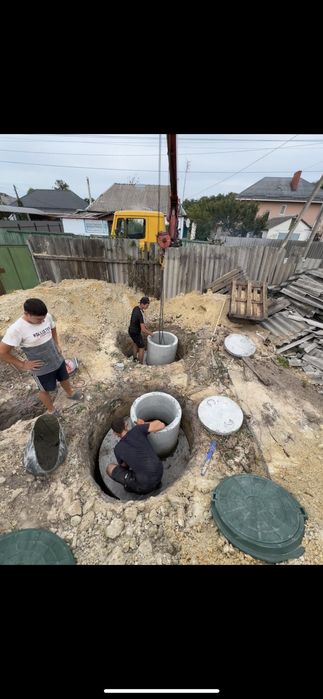 Септик під ключ . Копка /лівньовка _вигрібна переливна яма / кільця