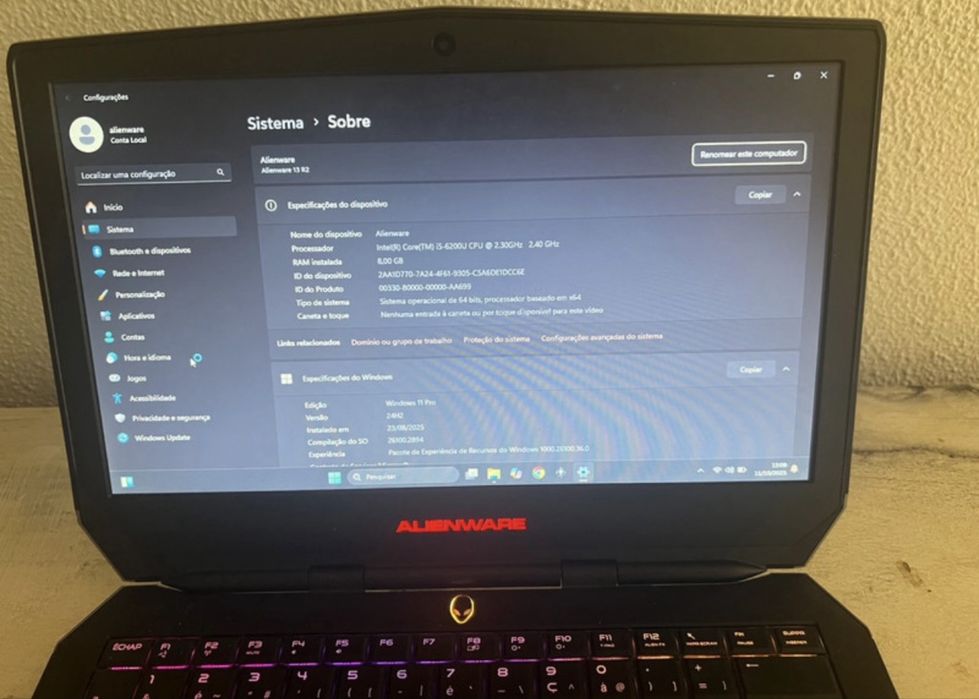 Notebook Gamer Alienware 13 R3