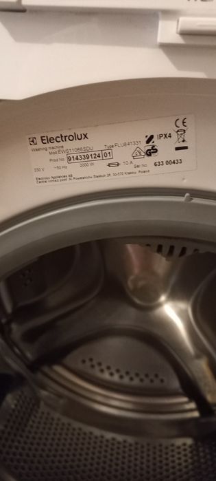 Pralka electrolux slim