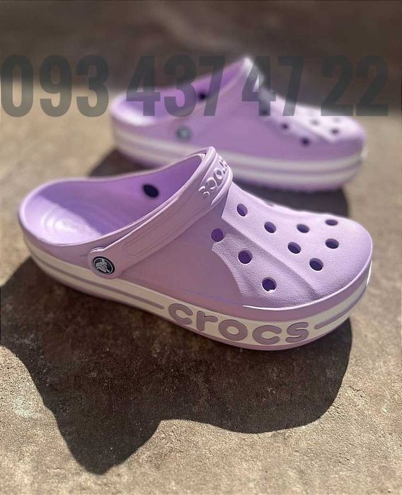 Жіночі Крокси Сабо Bayaband лаванда рожеві блакитні біліCrocs Bayaband