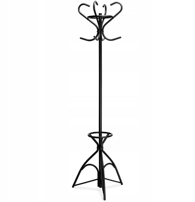 Wieszak Na Kurtki Ubrania Stojący Czarny Stojak Podłogowy - WYPRZEDAŻ