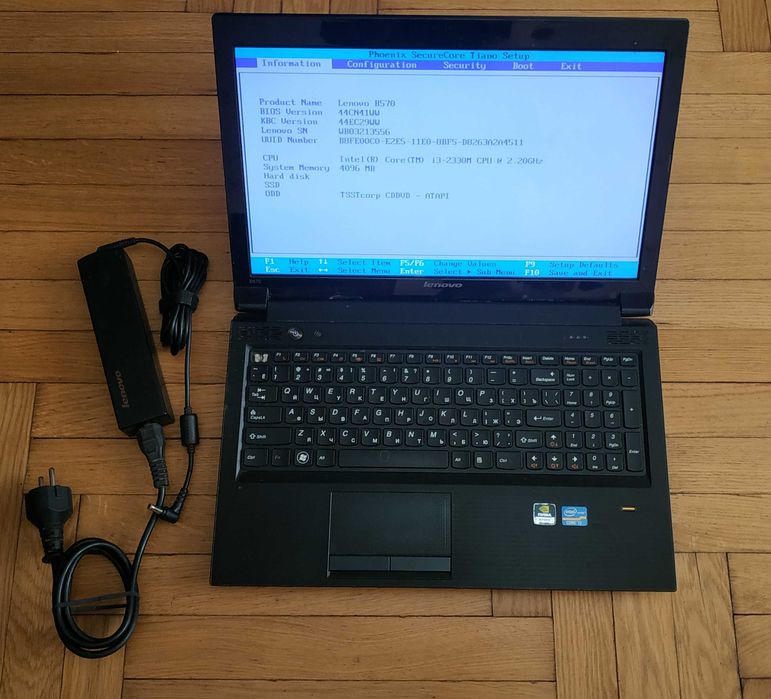 Lenovo B570 ноутбук i-3 под восстановление