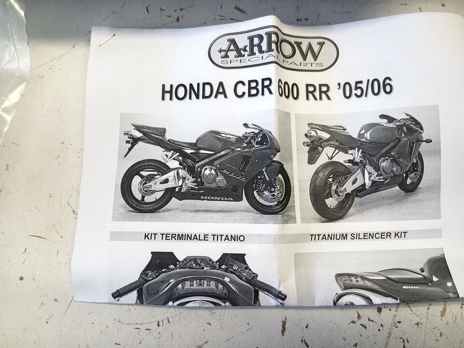 Wydech tłumiki  Arrow 600 rr honda CBR