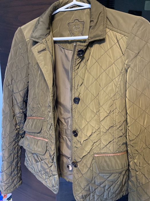 Kurtka przejściowa damska Massimo Dutti brązowo-złota r. XS