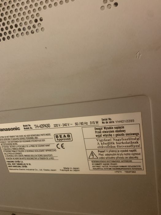 Tv panasonic vieta