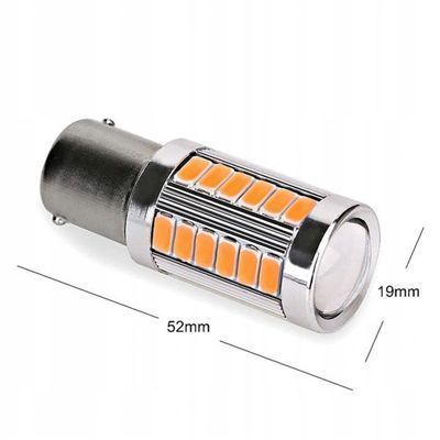 Żarówka Py21W Bau15S Led 33Xsmd 5630 Pomarańczowa