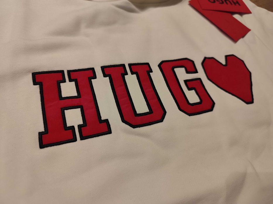 Nowa meska bluza Hugo Boss XXL kaptur kangurka bawełna walentynki