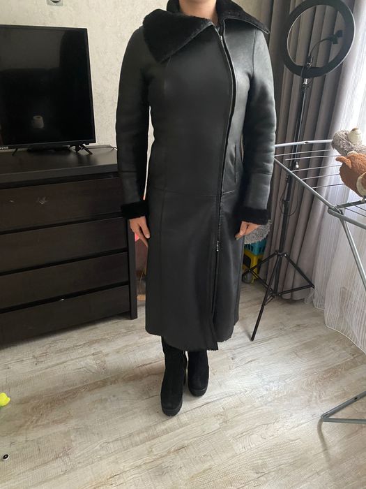 Женская дублёнка из натуральной кожи