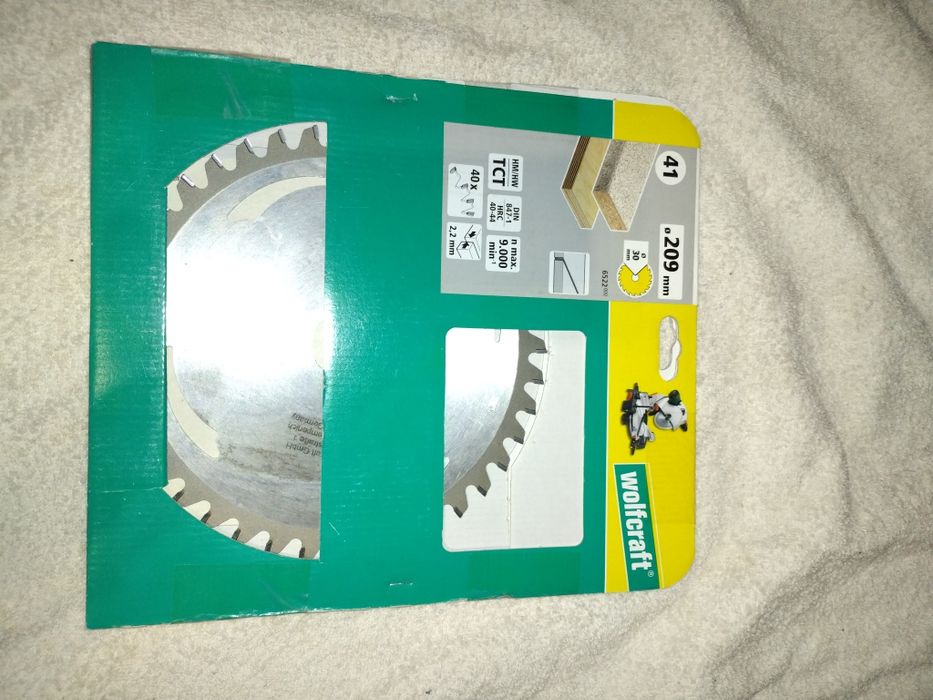 Tarcza pilarska Wolfcraft HM/HW TCT (widiowa) o średnicy 209 mm i 40 z