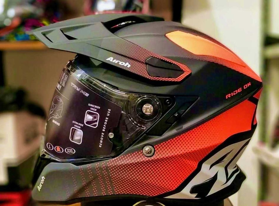 Capacete NOVO Airoh Commander Orange Matt (45% Desconto) Tamanho L