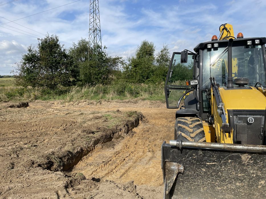 Usługi koparką, wykopy, utwardzanie terenu, kruszywa, transport