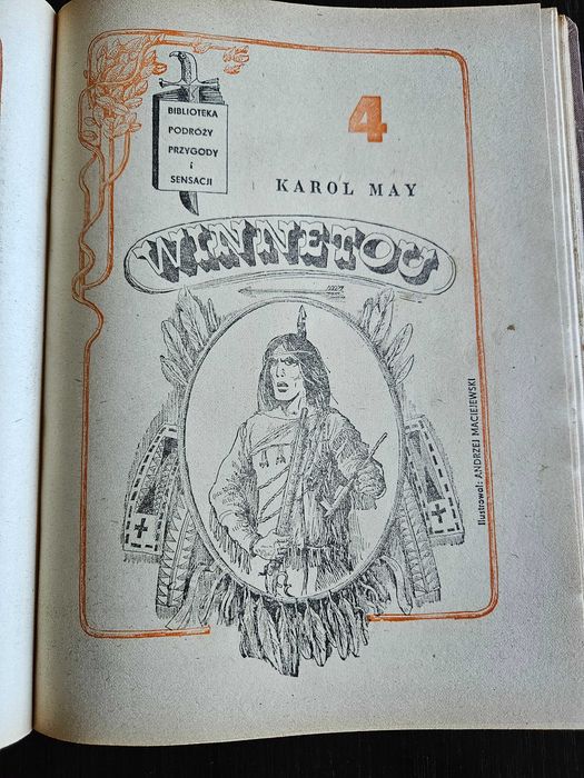 Winnetou (zbiór zeszytów 1-6), K. May, Szczecin 1982