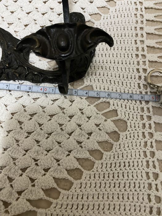 Cabideiro de parede victoriano vintage em ferro forjado