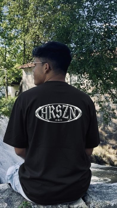 T-shirt Oversized HRSZN Estilo Streetwear Nova