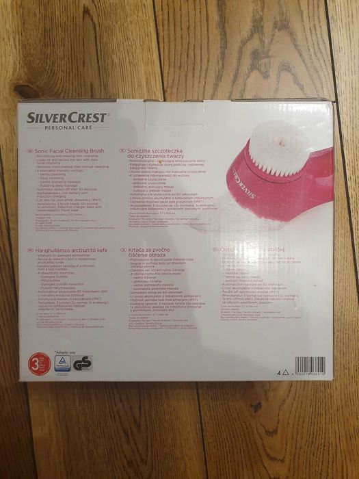 Szczoteczka soniczna do twarzy SILVERCREST SSGRBI 500 nowa