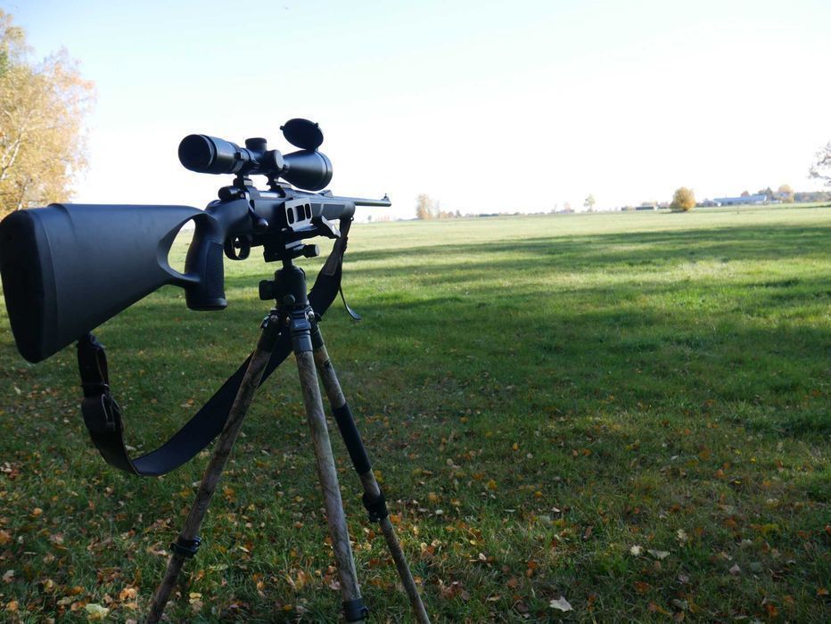 Pastorał myśliwski stabilny trójnóg strzelecki ze wspornikiem MYŁKUS