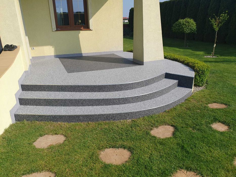 Kamienny dywan, system żywiczny, schody, taras, balkon itp.