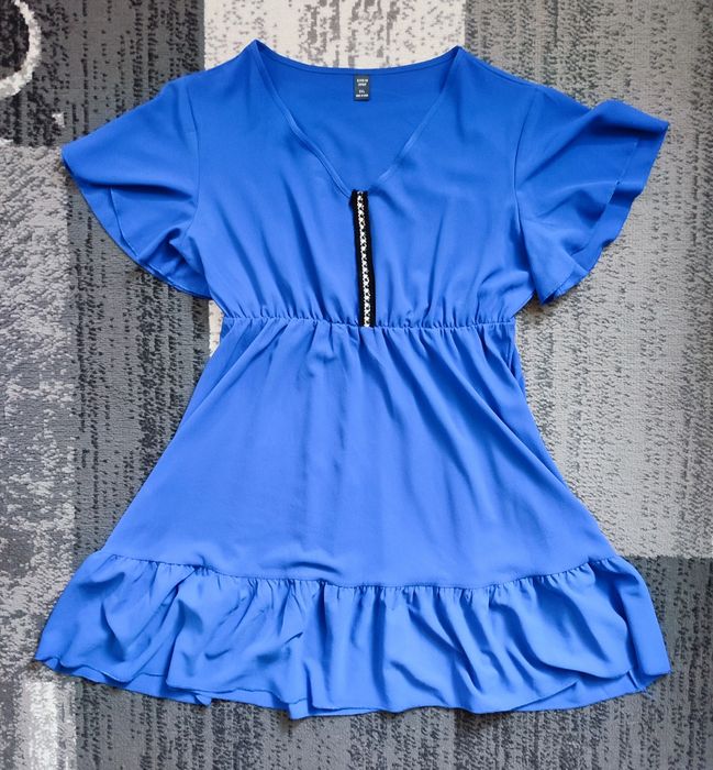 Sukienka niebieska SHEIN rozmiar 0XL / 42-44