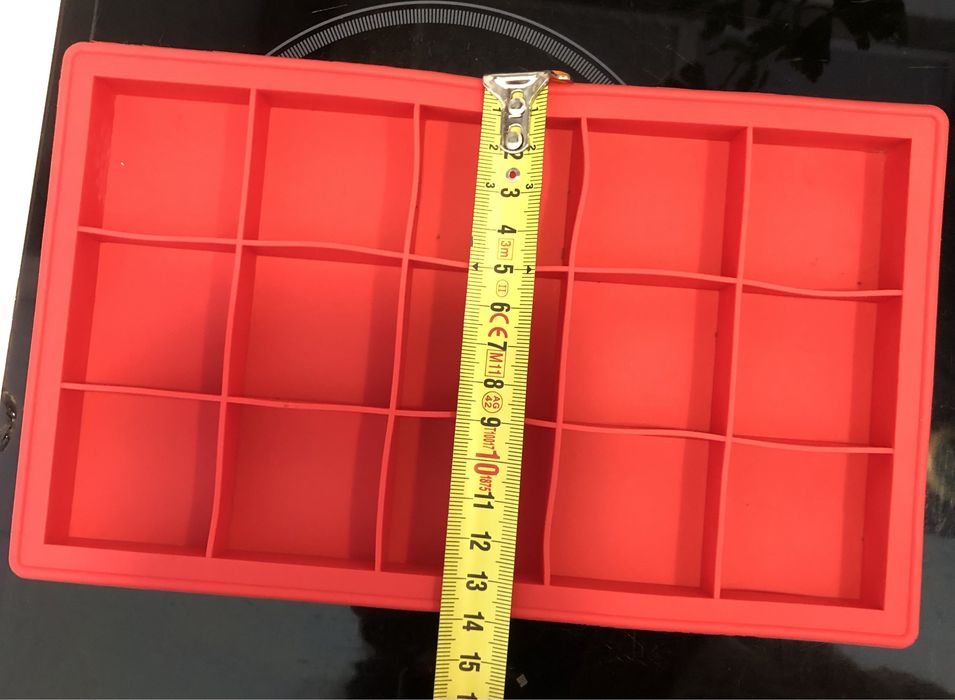 Forma retangular em silicone