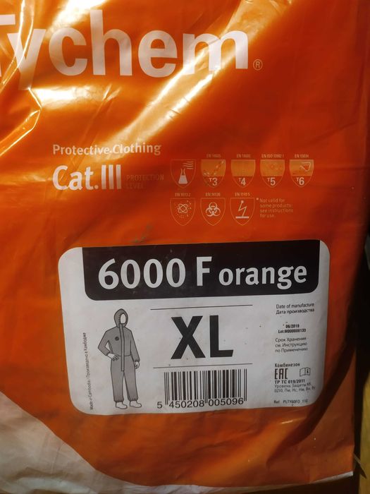 Kombinezon ochronny Tychem 6000 F Orange