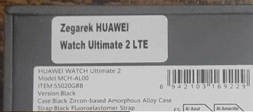 HUAWEI WATCH Ultimate 2 czarny
