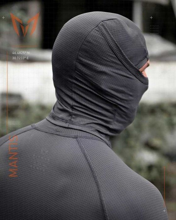 Тактичний лонгслів + балаклава MANTIS Phantom Wolf Grey Без передоплат