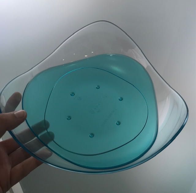 Cesto / Fruteira Elegância Azul Tupperware