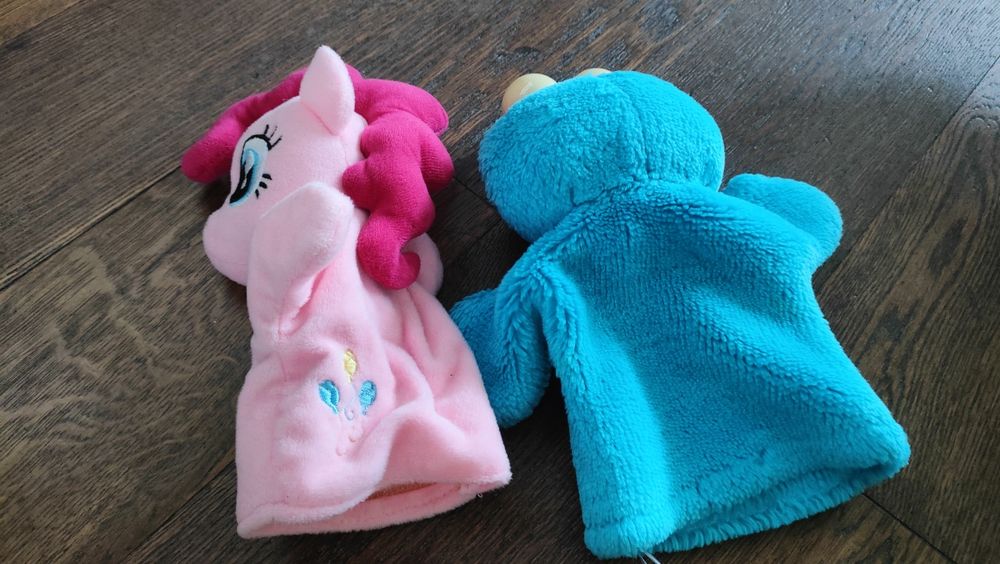 Pacynki my little pony i ciasteczkowy potwór