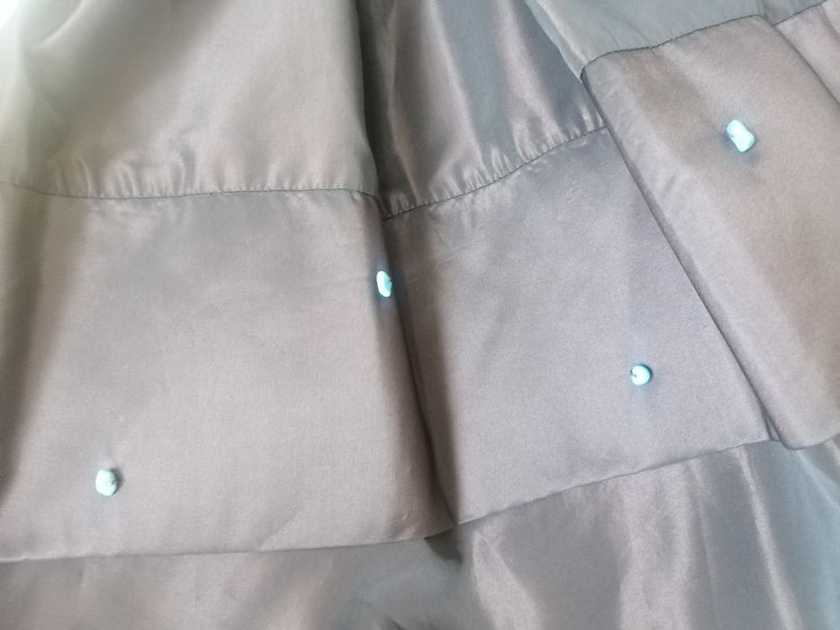 Vestido castanho semi brilho