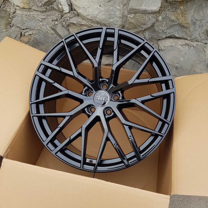 Диски НОВІ R21 Audi 5x112 Q7 SQ7 Q5 Q8 A6 A7 Black Ауді 21 Porsche Macan VW Touareg Tiguan Mercedes