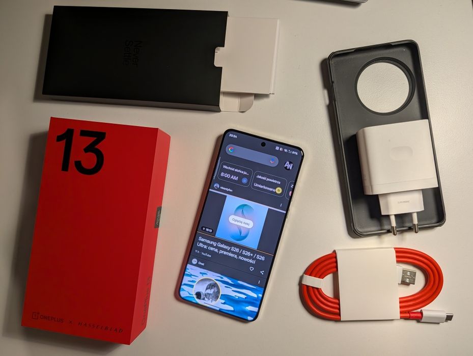 Telefon smartfon OnePlus 13 16/512, gwarancja, duzy zestaw.