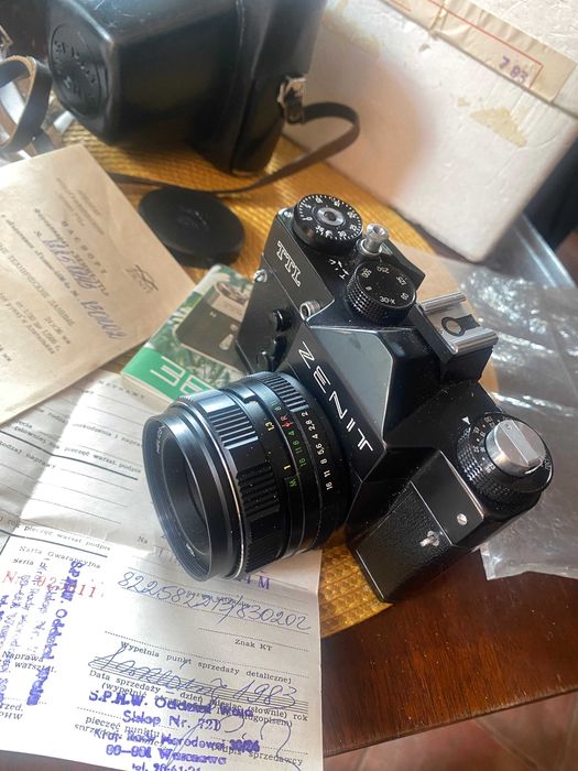 Zenit TTL z dokumentami w pudełku jak nowy