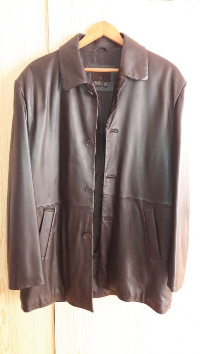 Casaco de Cabedal Novo Marca Zara