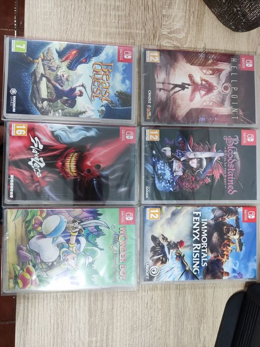 Jogos nintendo switch selados, bloostained,salve zero,wonder Boy, TMNT