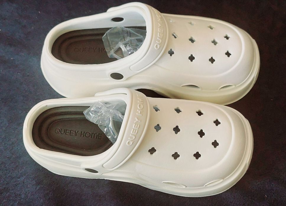 Crocs Сабо Платформа жіночі білі