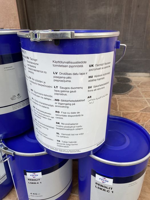Літієва смазка літол 4/18кг (900/3700грн) Fuchs Renolit