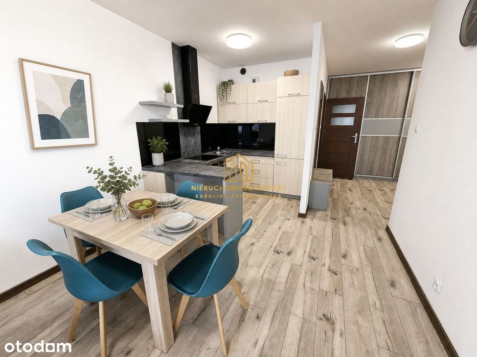 Nowoczesne 50 m²  balkon 12m²  | piętro 2 pokoje