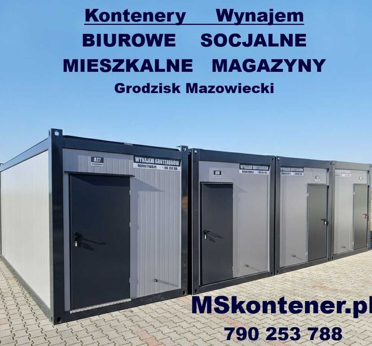Kontenery mieszkalne z łóżkami 4os WYNAJEM