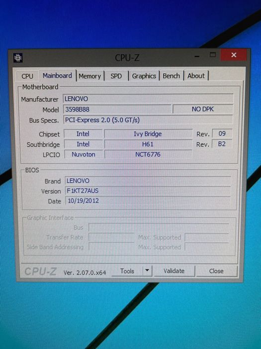 Компьютер Lenovo Intel Core i5-3470 CPU