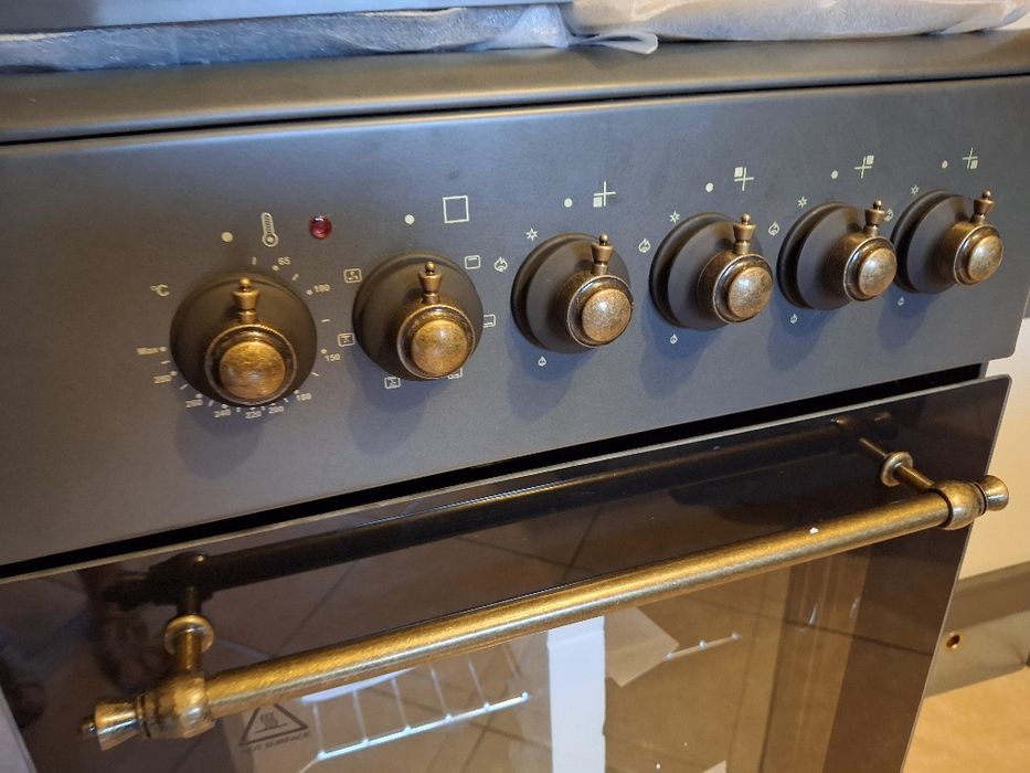 Kuchenka gazowo-elektryczna, nowa, retro, MPMretro, vintage