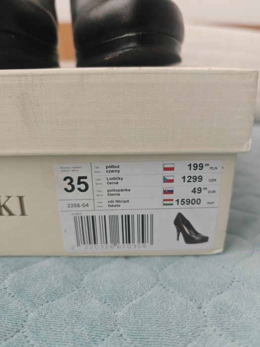 Półbuty na obcasie pantofle Lasocki 35