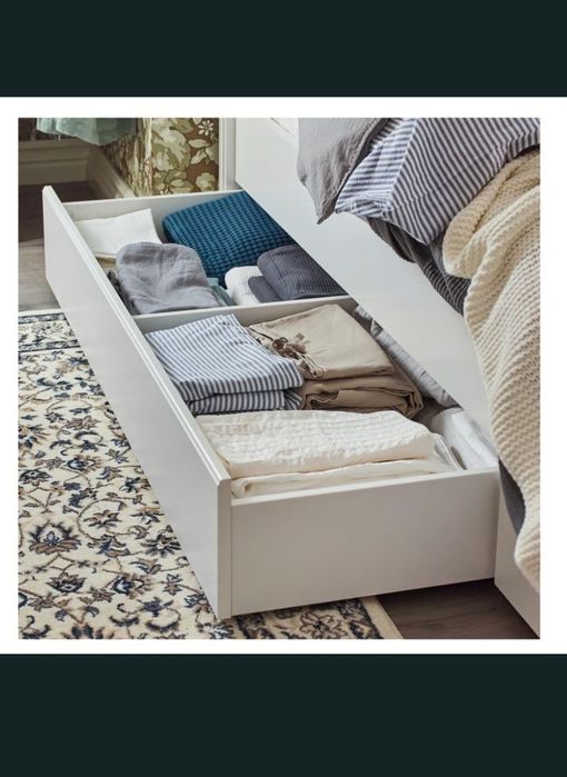 Cama Casal Modelo Songesand - 160x200 - com gavetões e colchão