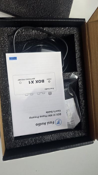 Фонокоректор Fosi Audio BOX X1 MM Phono Preamp новий комплект