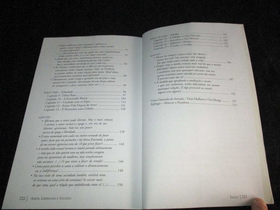 Livro Amor Liberdade e Solidão uma nova visão dos relacionamentos Osho