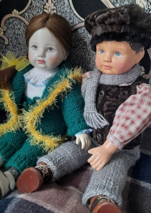 Антікварна лялька 40 см бігідур